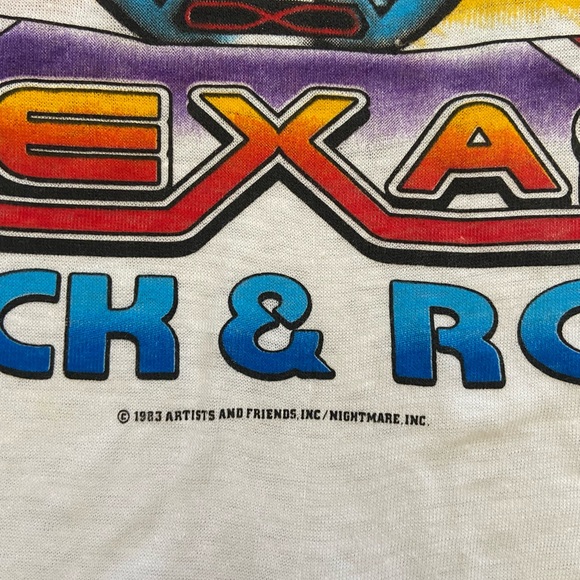 Vintage 1983 Journey Texas Rules Rock & Roll Tour T-Shirt Perfect Condition XL - Picture 3 of 6